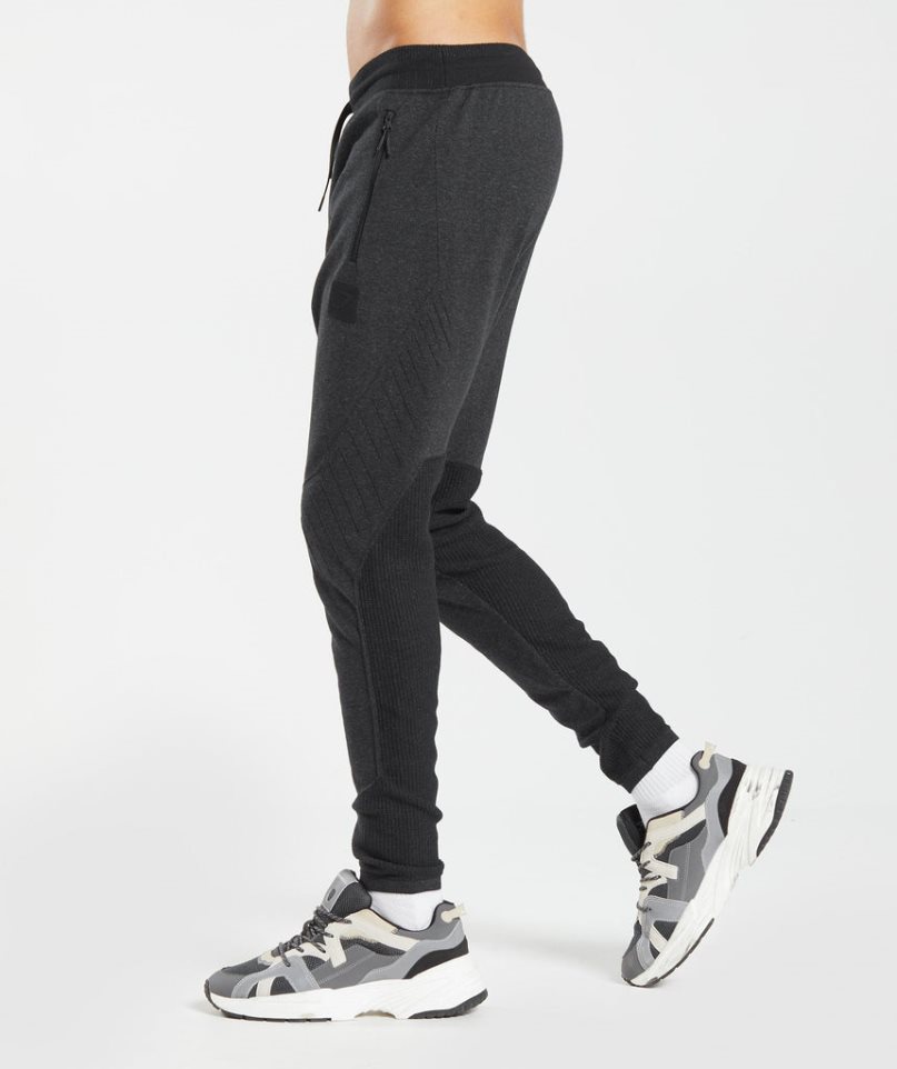 Men's Gymshark Retake Knit Jogger Black | CA 08DNA7